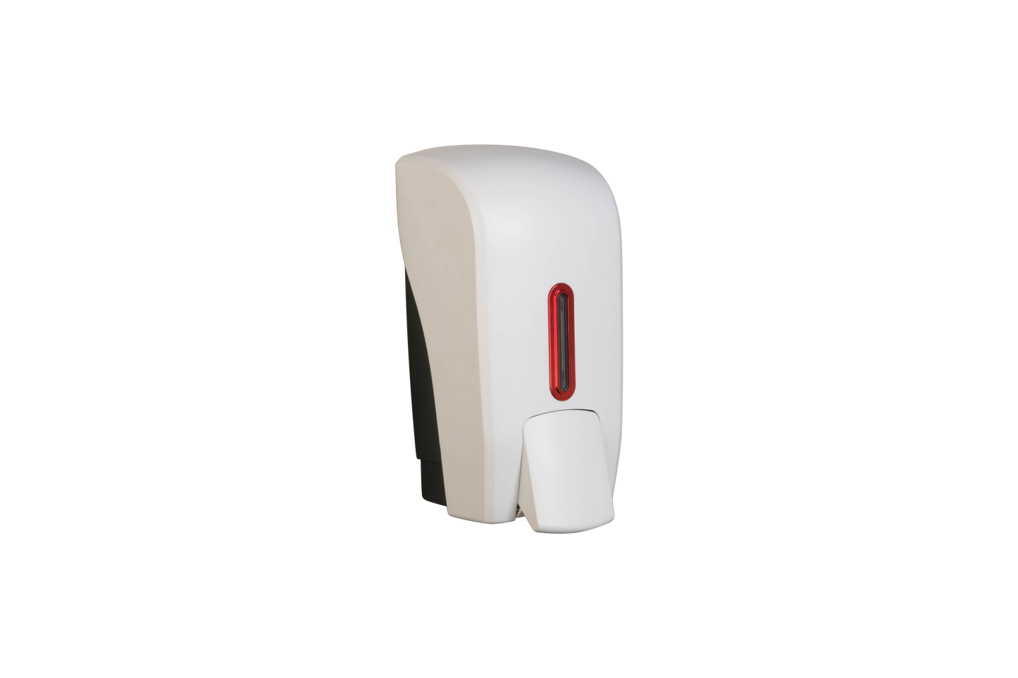 1 Litre Beaded Soap Dispenser In White Finish with Ruby Halo