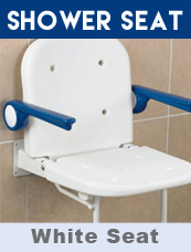 Shower Seat Wall Mounted with Back and Arms
