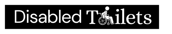 Logo for 'Disabled Toilets' with a person using a wheelchair icon.