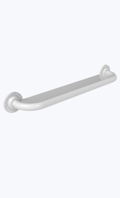 Anti - Ligature Grab Rail In White 600mm