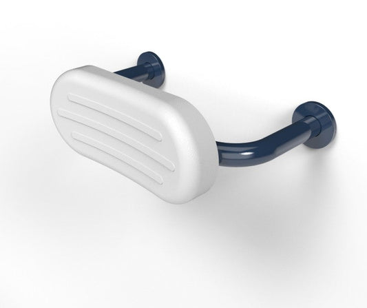 White Back Rest with Dark Blue Rail