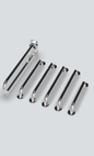 Doc M Rail Only Pack with Concealed Fixing Steel Grab Rails Polished Steel